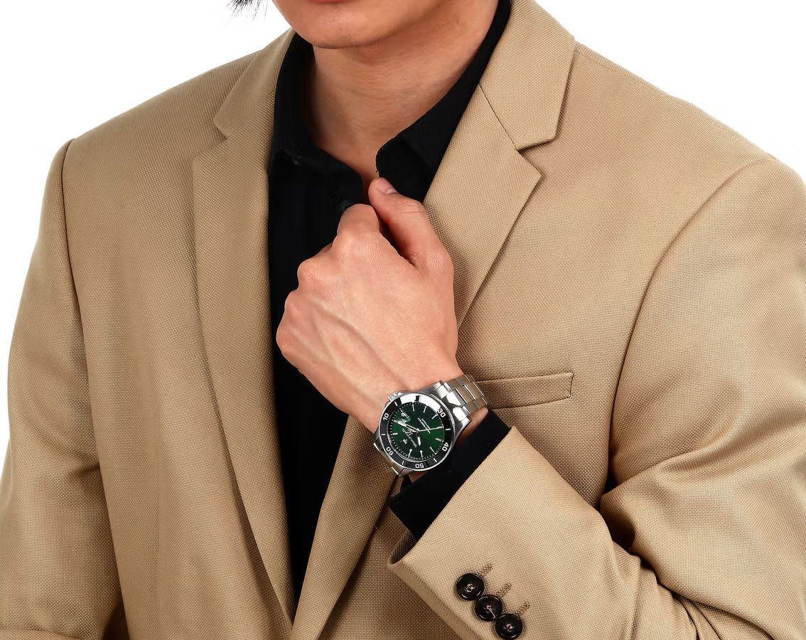 Maserati Lifestyle Competizione Green Dial 43 mm Quartz Watch For Men - 4