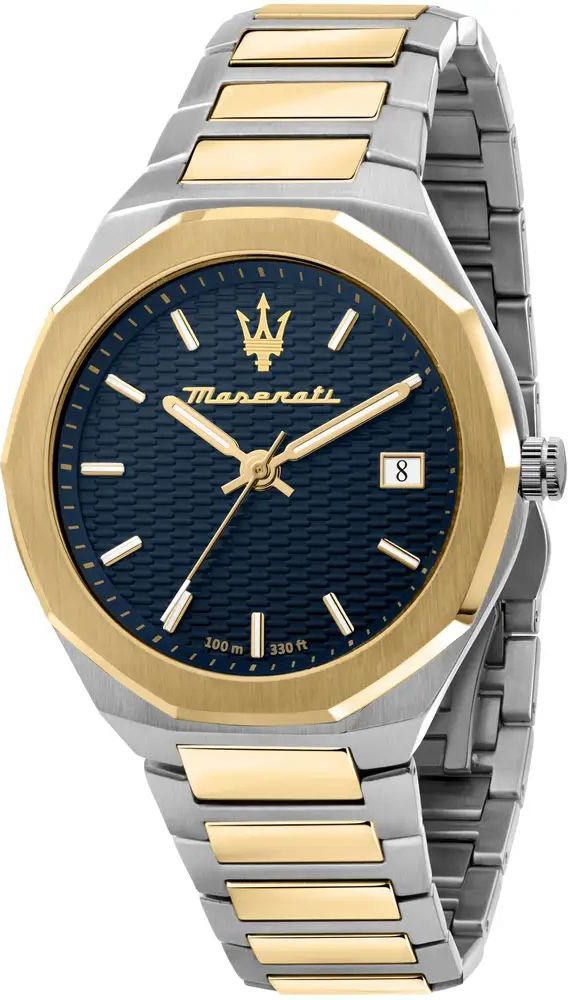 Maserati Lifestyle Stile Blue Dial 45 mm Quartz Watch For Men - 1