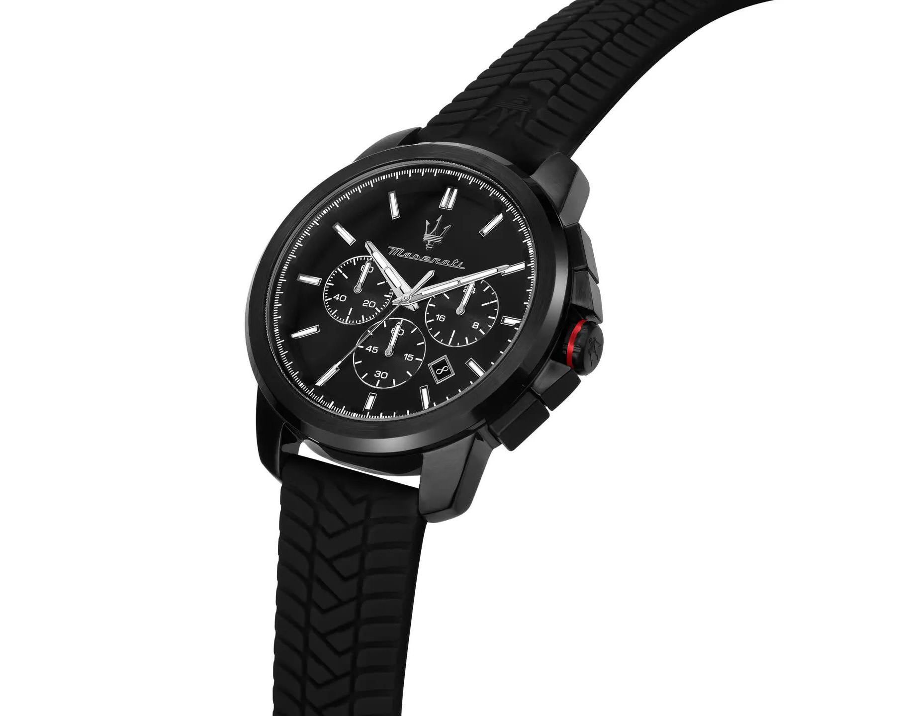 Maserati Lifestyle Successo Black Dial 44 mm Quartz Watch For Men - 2