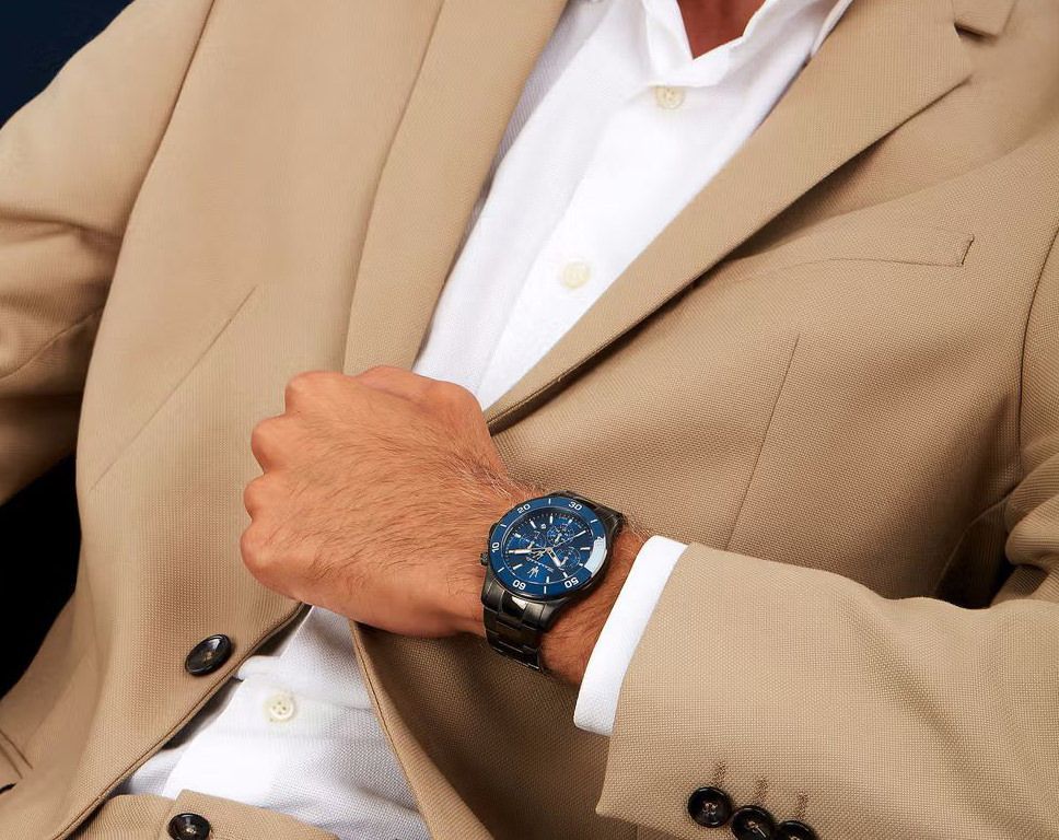 Maserati Lifestyle Competizione Blue Dial 43 mm Quartz Watch For Men - 6