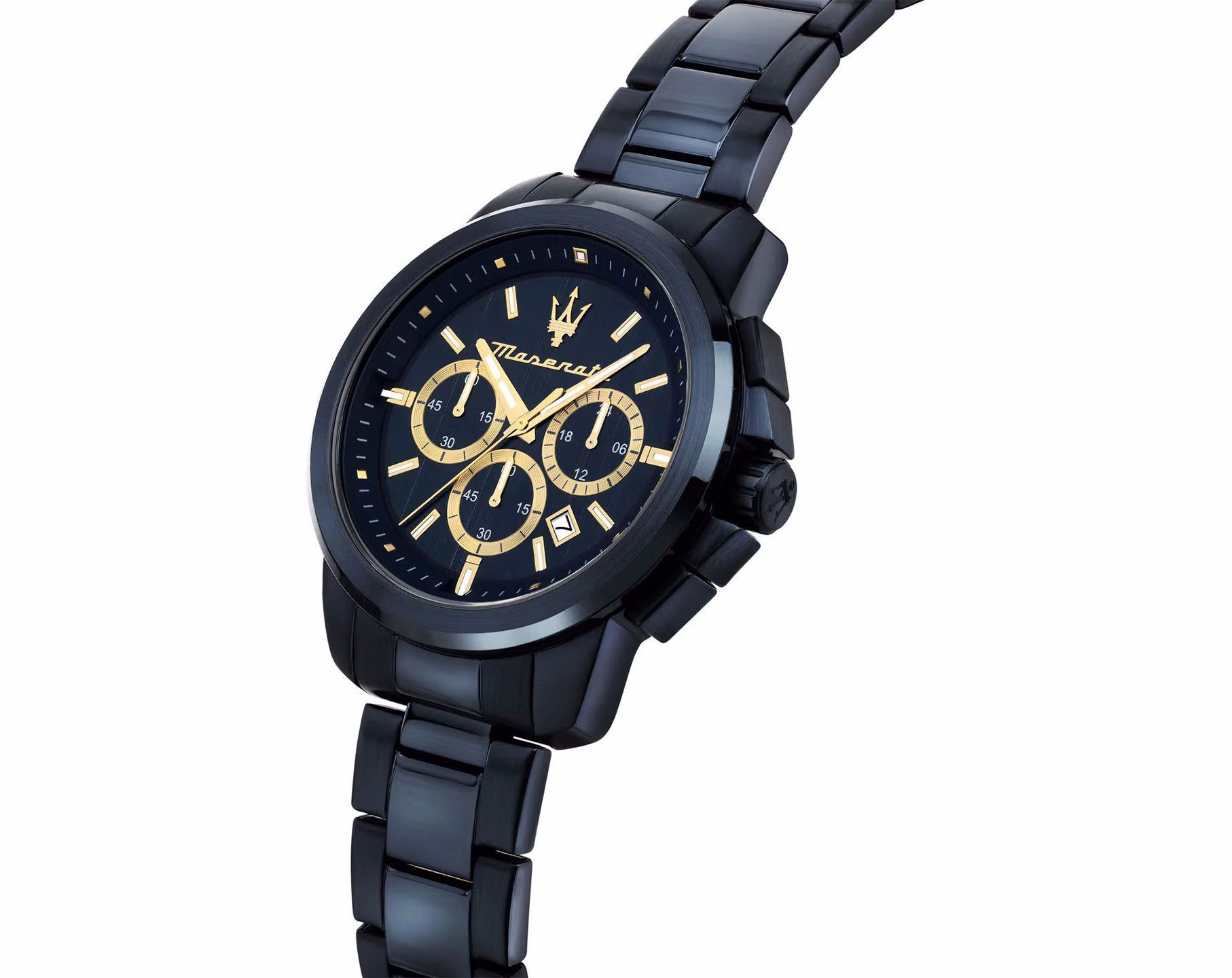 Maserati Lifestyle Successo Blue Dial 44 mm Quartz Watch For Men - 5
