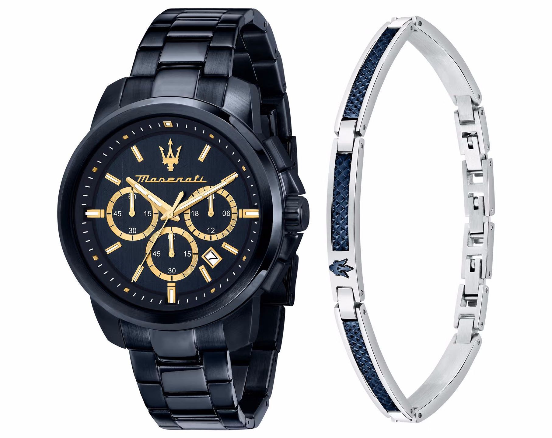 Maserati Lifestyle Successo Blue Dial 44 mm Quartz Watch For Men - 7