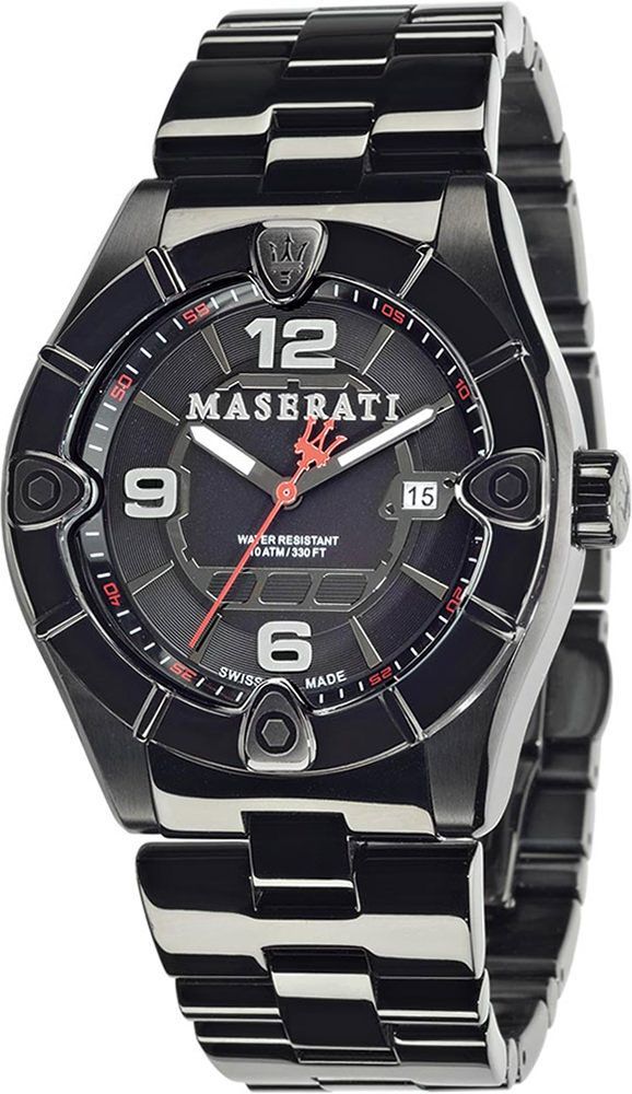 Maserati Meccanica  Black Dial 45 mm Quartz Watch For Men - 1