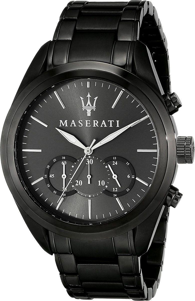 Maserati Sport Traguardo Black Dial 44 mm Quartz Watch For Men - 1