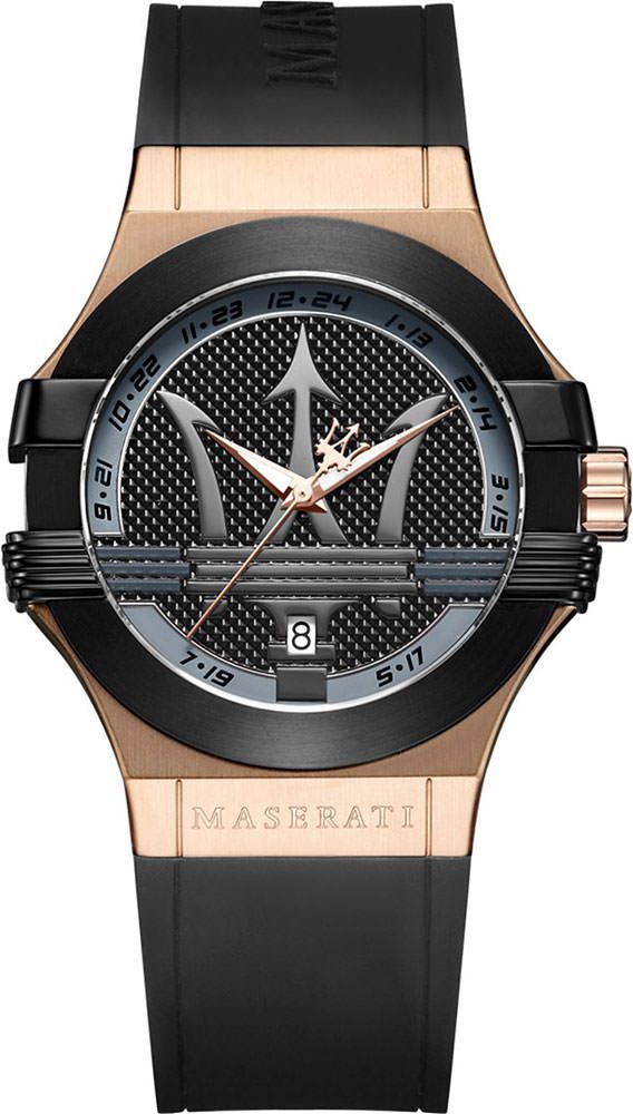 Maserati Classic Potenza Black Dial 42 mm Quartz Watch For Men - 1