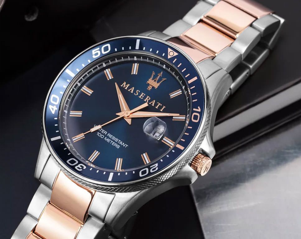 Maserati Sport Sfida Blue Dial 44 mm Quartz Watch For Men - 5