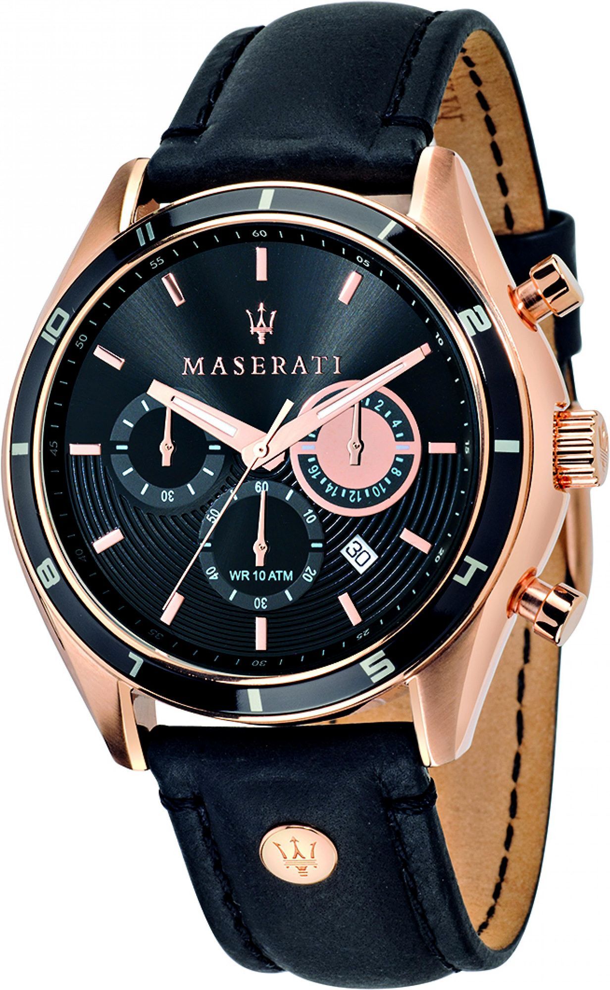 Maserati Sorpasso  Black Dial 45 mm Quartz Watch For Men - 1