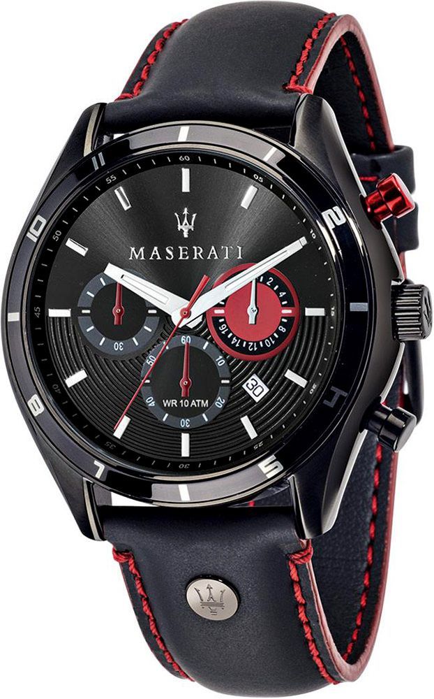 Maserati Sorpasso  Black Dial 45 mm Quartz Watch For Men - 1