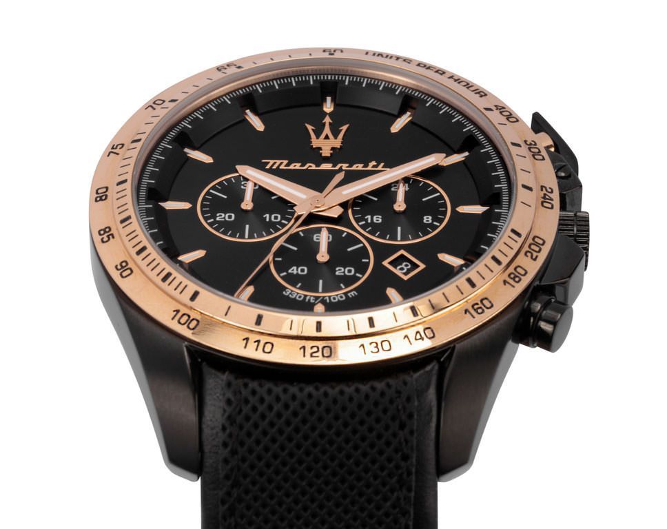 Maserati Sport Traguardo Black Dial 45 mm Quartz Watch For Men - 3