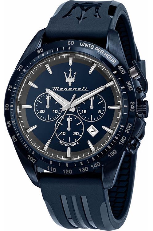 Maserati Sport Traguardo Blue Dial 45 mm Quartz Watch For Men - 1