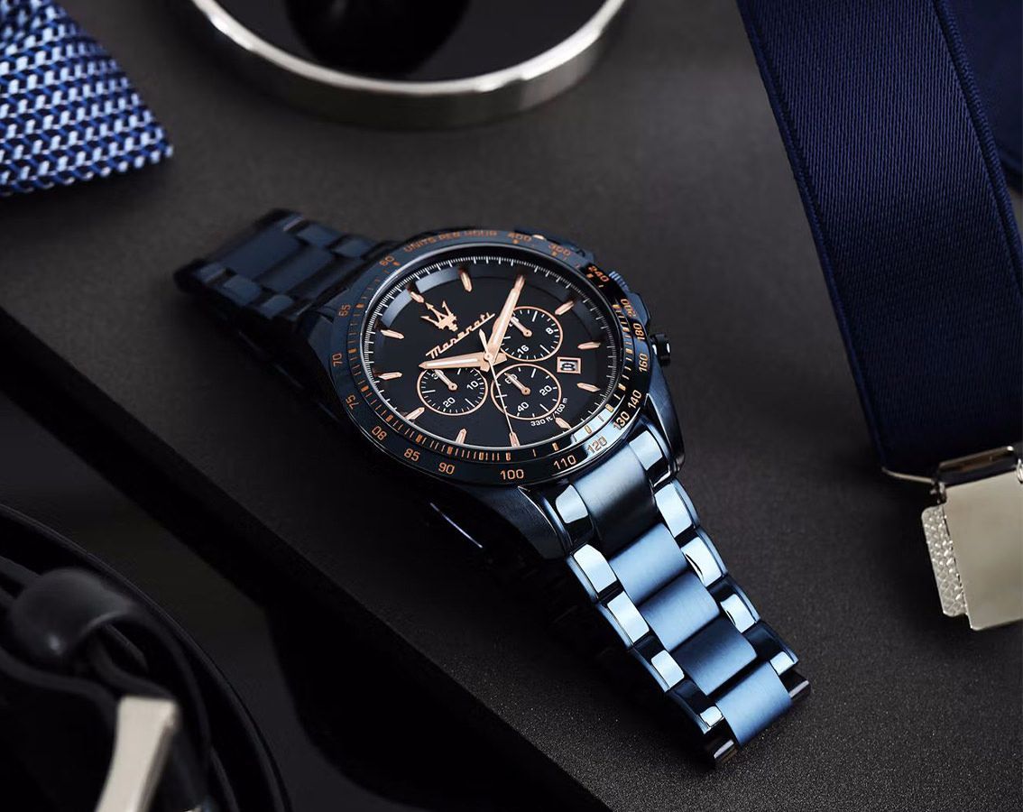 Maserati Sport Traguardo Blue Dial 45 mm Quartz Watch For Men - 5