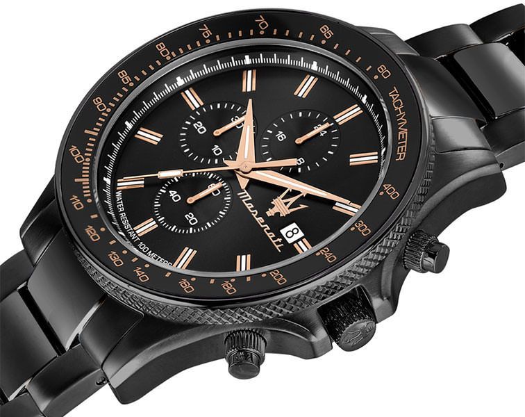 Maserati Sport Sfida Black Dial 44 mm Quartz Watch For Men - 3