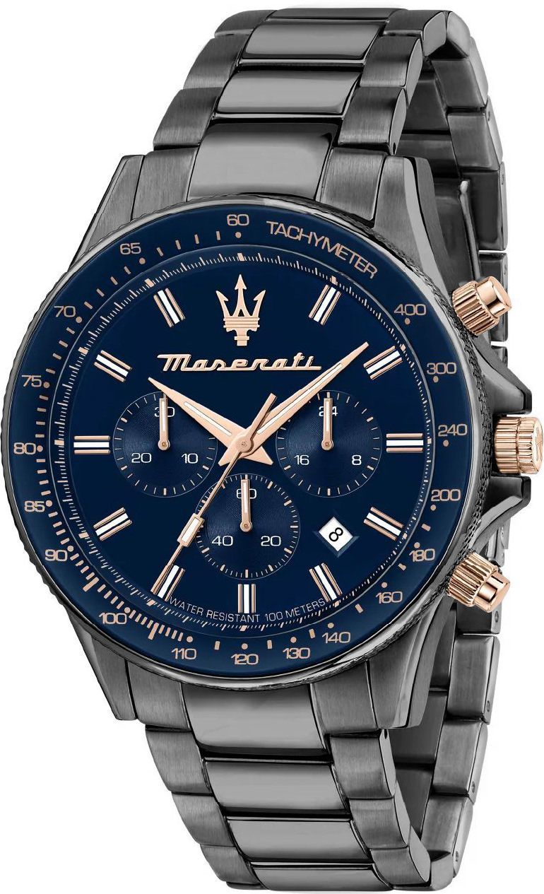 Maserati Sport Sfida Blue Dial 44 mm Quartz Watch For Men - 1