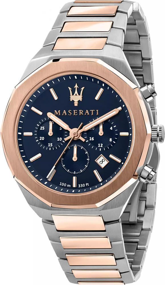 Maserati Design Stile Blue Dial 45 mm Quartz Watch For Men - 1