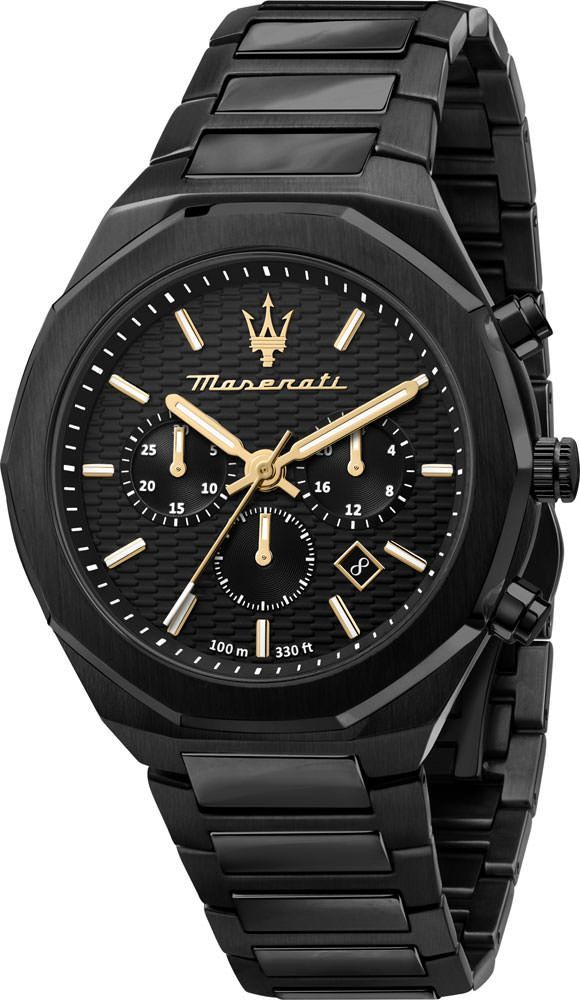 Maserati Stile 45 mm Watch in Black Dial For Men - 1