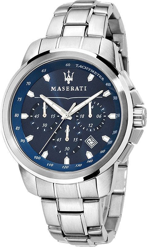 Maserati Lifestyle Successo Blue Dial 44 mm Quartz Watch For Men - 1