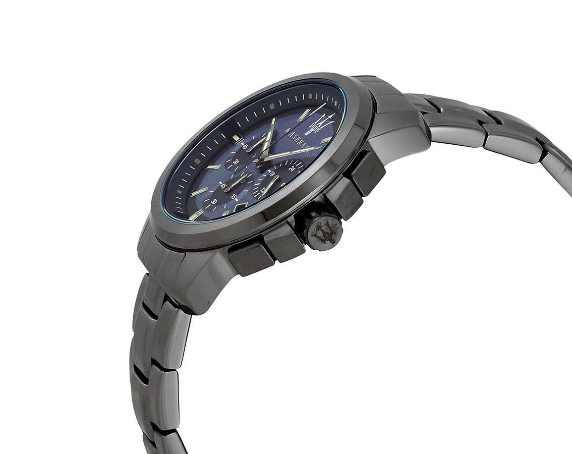 Maserati Lifestyle Successo Blue Dial 45 mm Quartz Watch For Men - 3