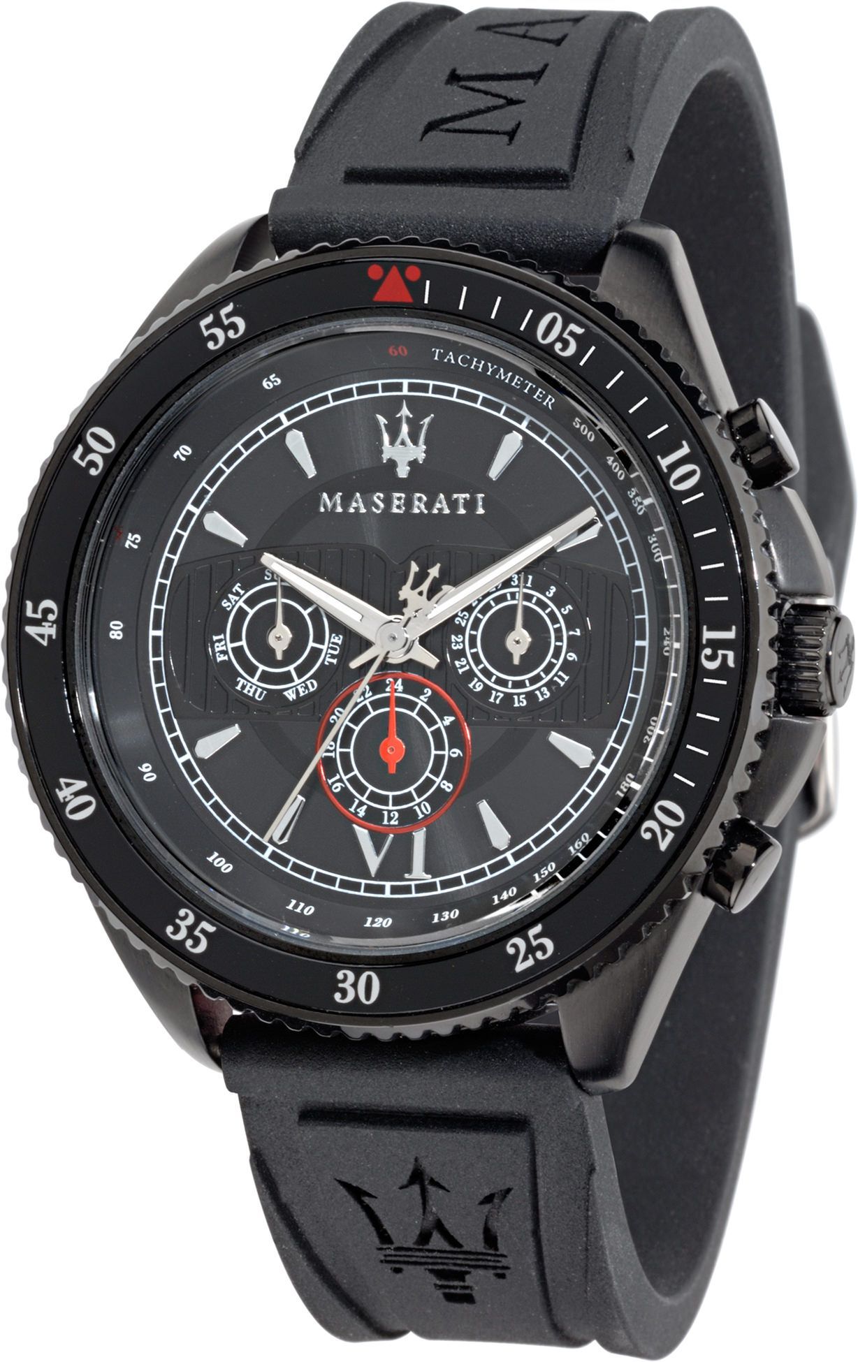 Maserati Stile  Black Dial 46 mm Quartz Watch For Men - 1