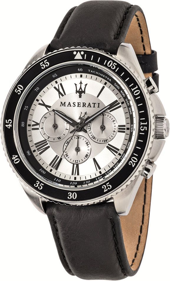 Maserati  46 mm Watch in White Dial For Men - 1