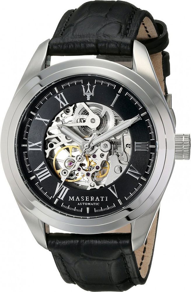 Maserati Traguardo 45 mm Watch in Black Dial For Men - 1