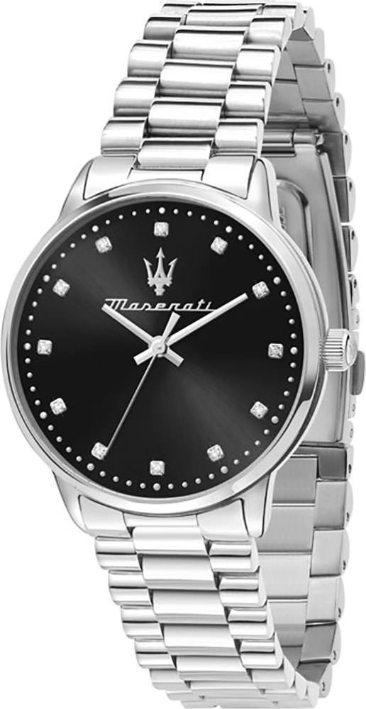 Maserati Classic Tradizione Black Dial 36 mm Quartz Watch For Women - 1