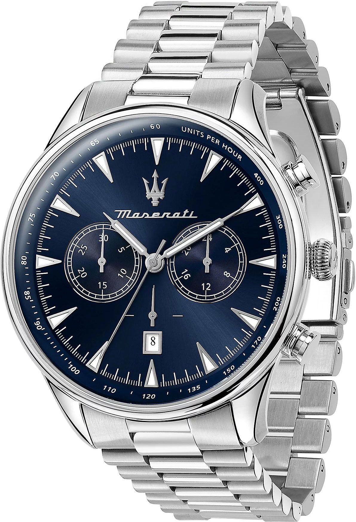 Maserati Classic Tradizione Blue Dial 45 mm Quartz Watch For Men - 1