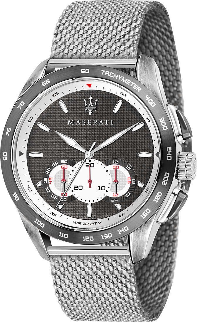 Maserati Sport Traguardo Grey Dial 45 mm Quartz Watch For Men - 1