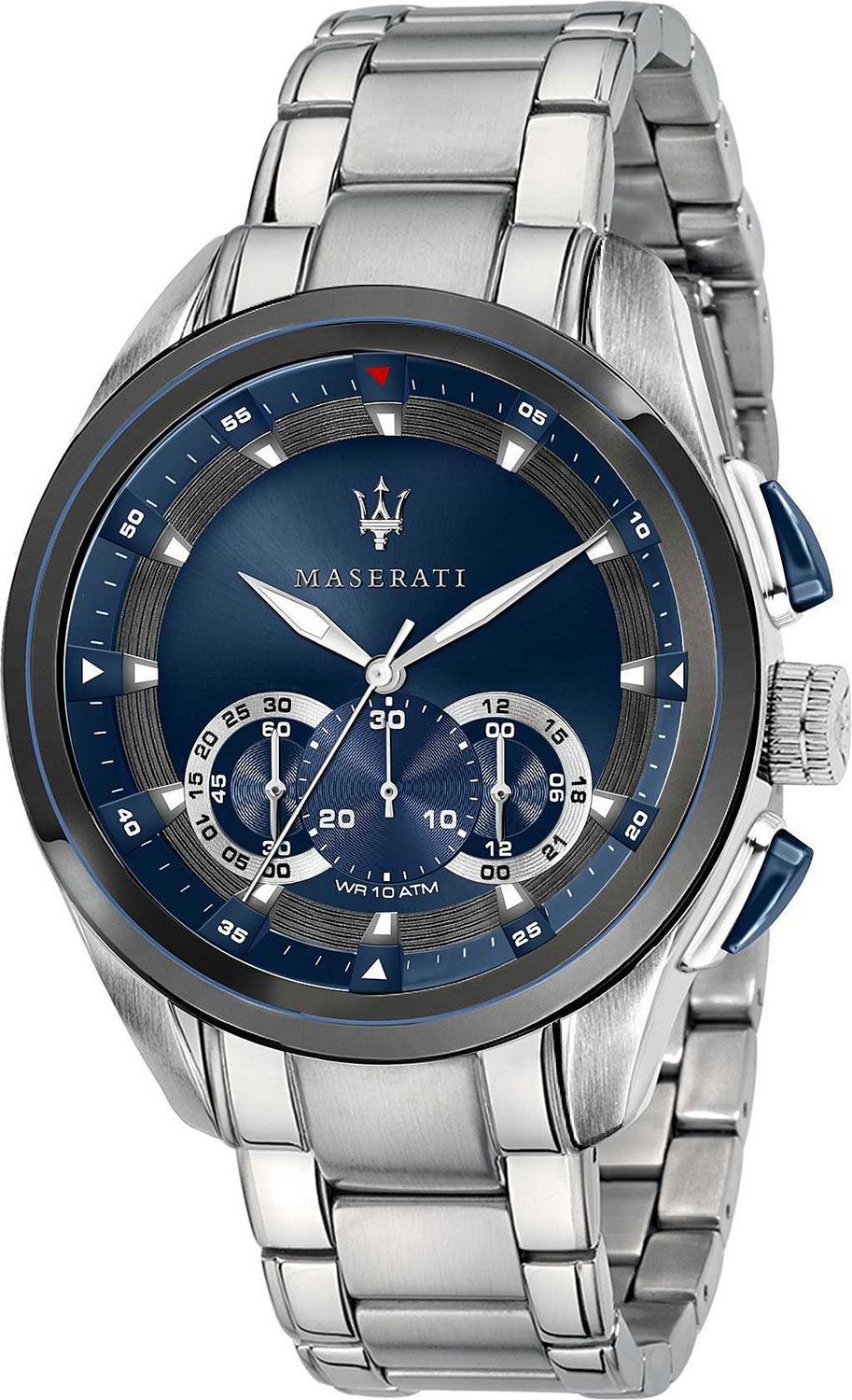 Maserati Traguardo 45 mm Watch in Blue Dial For Men - 1