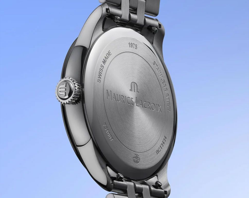 Maurice Lacroix 1975  Silver Dial 39 mm Quartz Watch For Men - 2