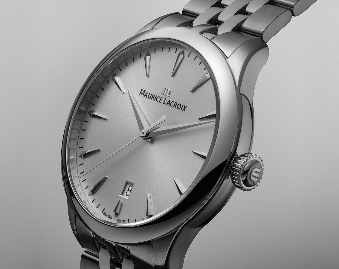 Maurice Lacroix 1975  Silver Dial 39 mm Quartz Watch For Men - 5