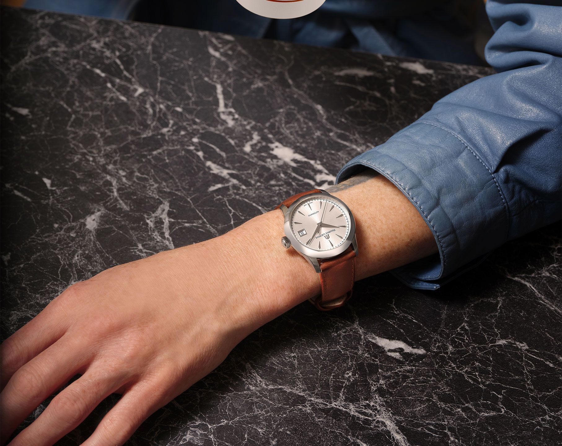 Maurice Lacroix 1975  Silver Dial 36 mm Automatic Watch For Women - 3