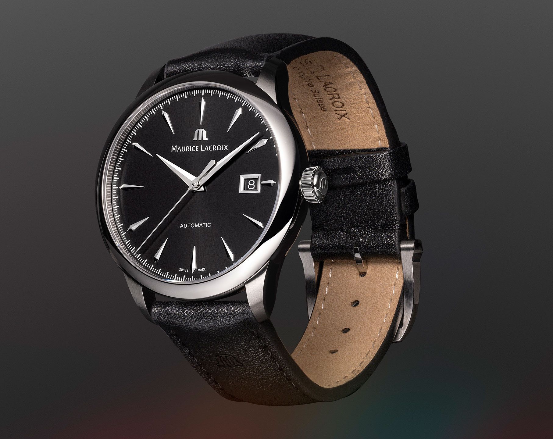 Maurice Lacroix 1975  Black Dial 36 mm Automatic Watch For Women - 3