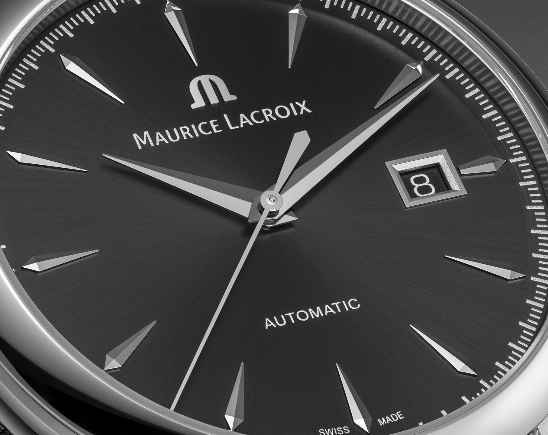 Maurice Lacroix 1975  Black Dial 36 mm Automatic Watch For Women - 5