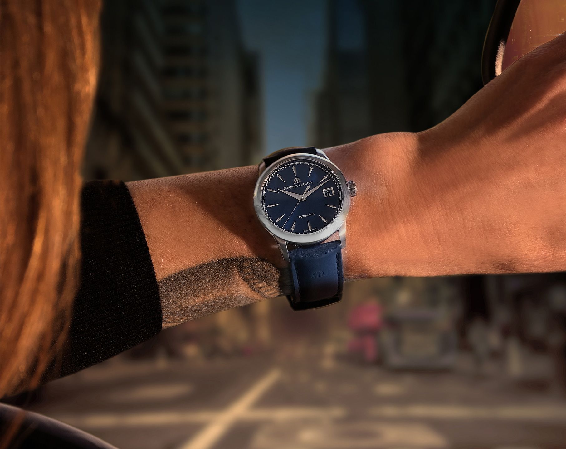 Maurice Lacroix 1975  Blue Dial 36 mm Automatic Watch For Women - 5