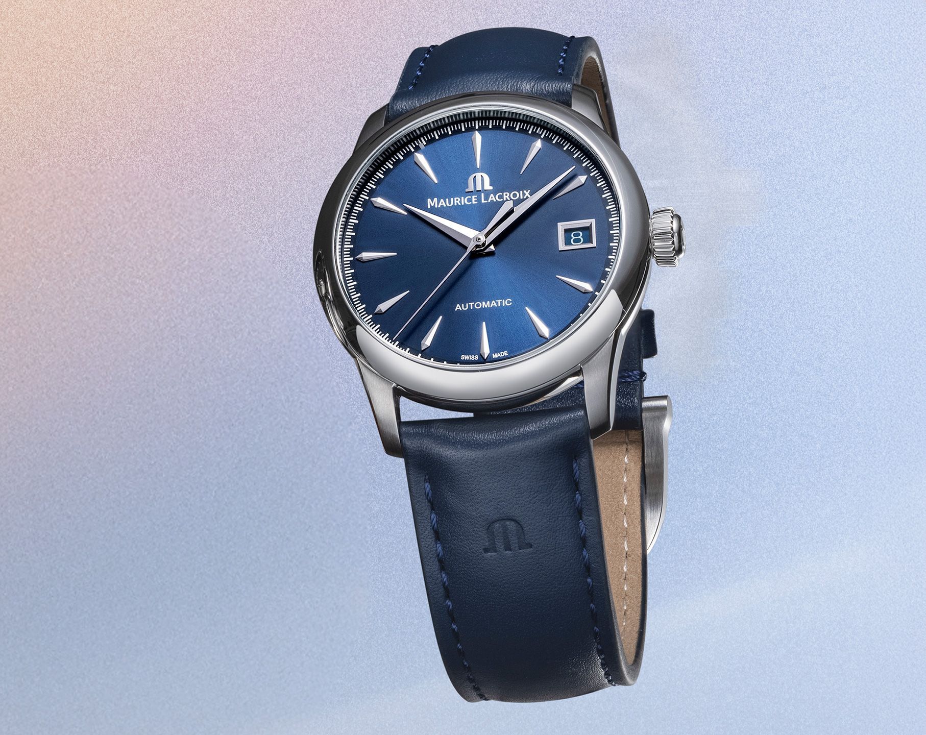 Maurice Lacroix 1975  Blue Dial 36 mm Automatic Watch For Women - 4