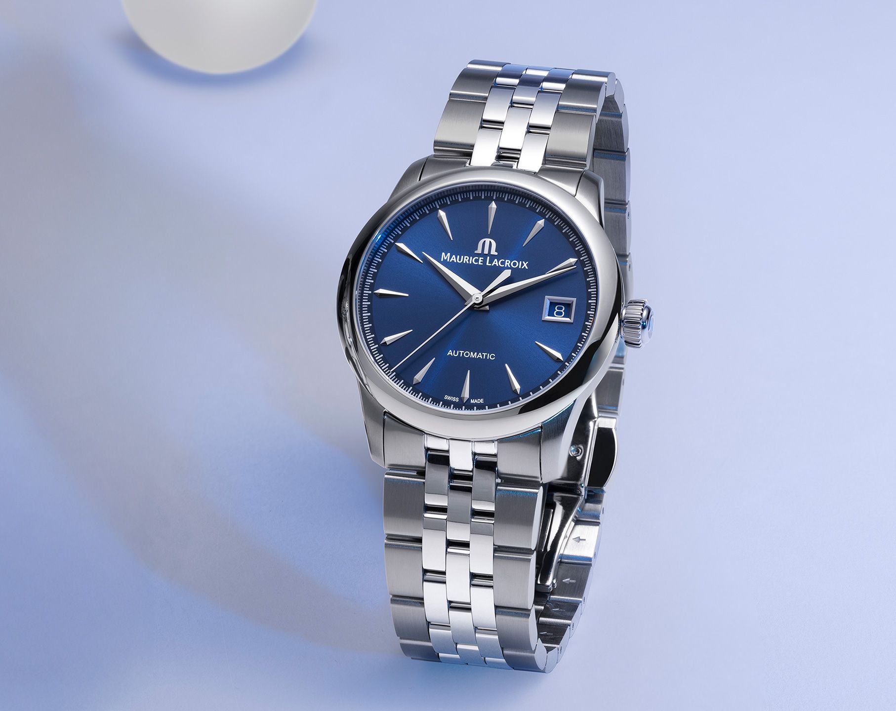 Maurice Lacroix 1975  Blue Dial 36 mm Automatic Watch For Women - 5