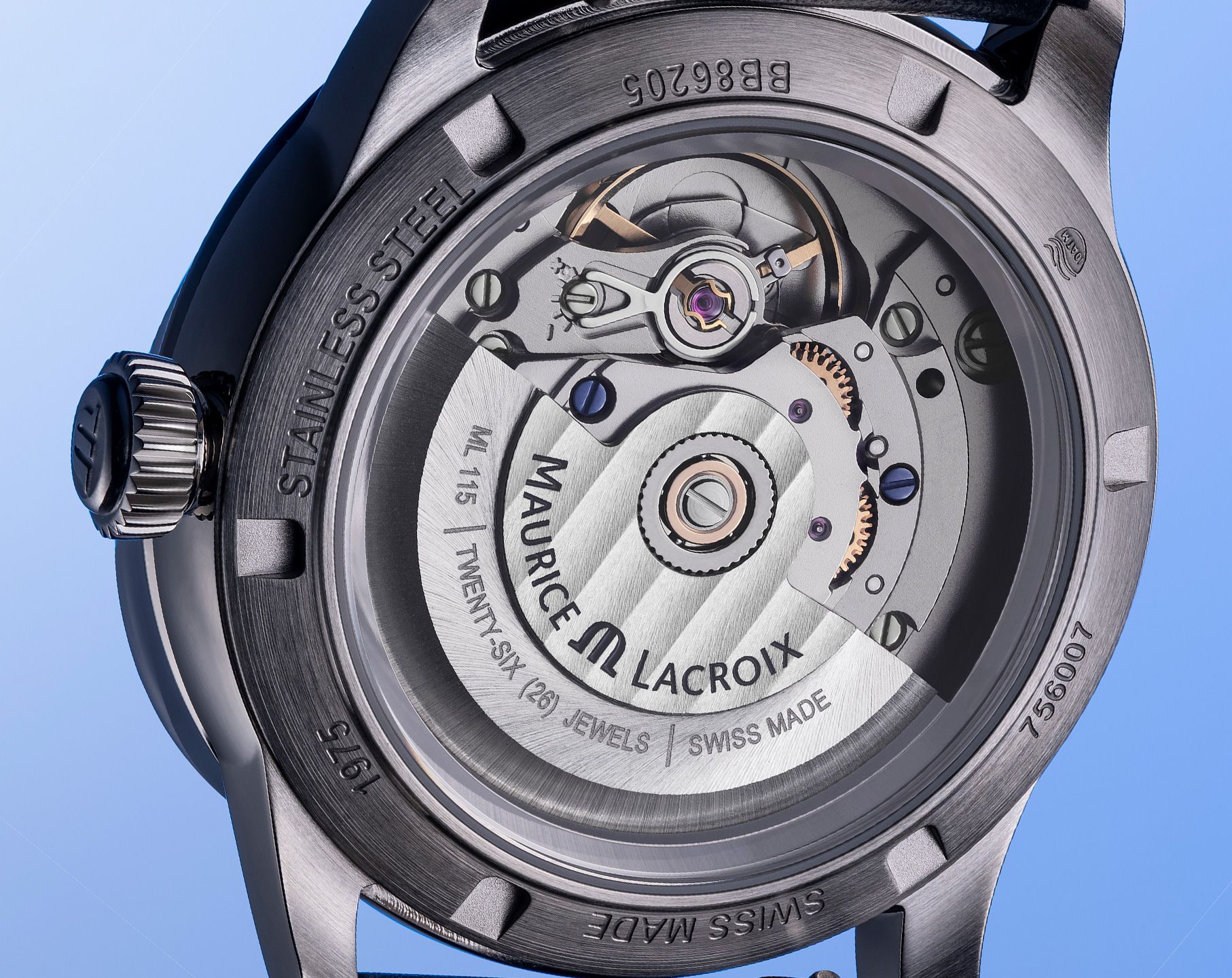 Maurice Lacroix 1975  Blue Dial 40 mm Automatic Watch For Men - 5