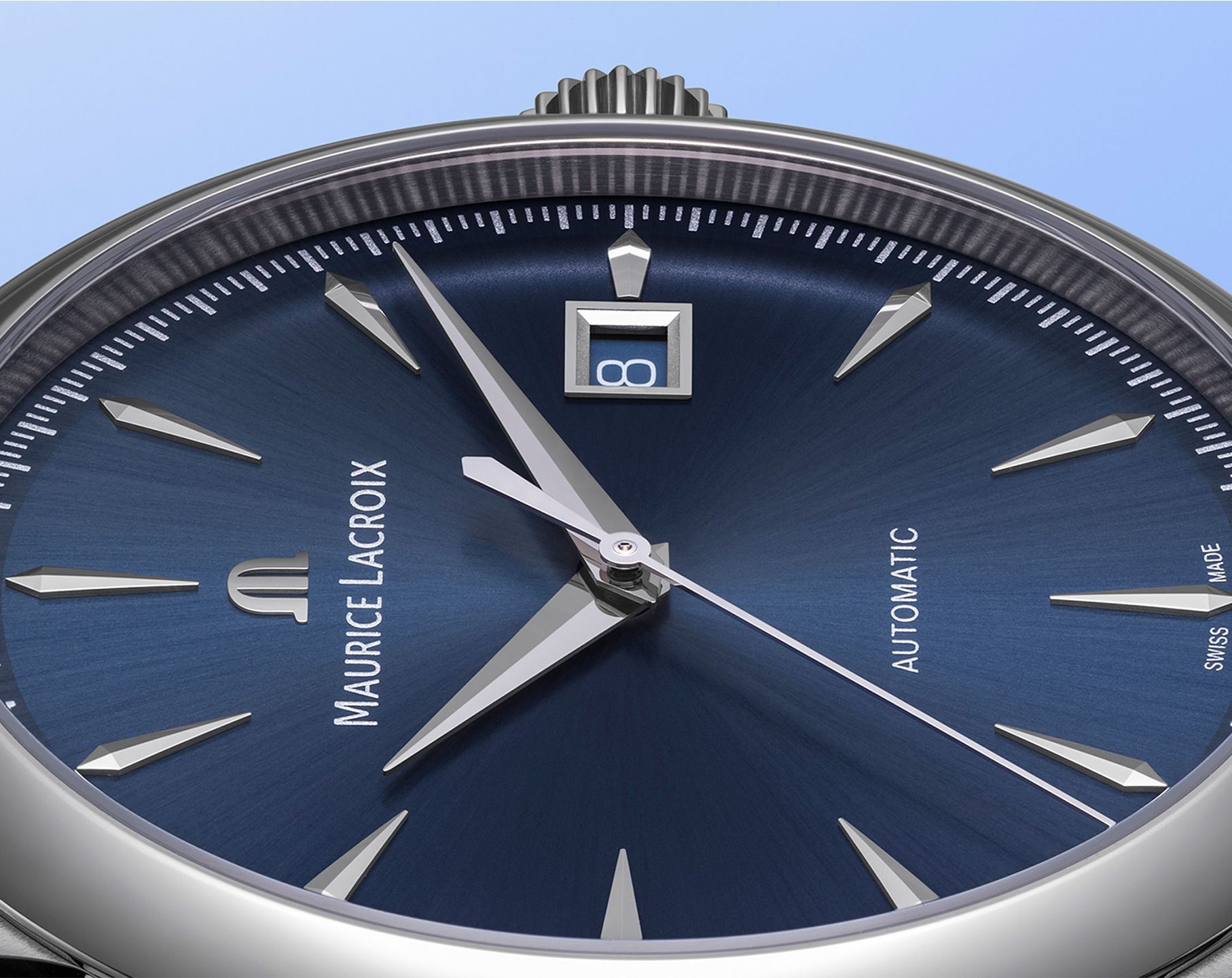 Maurice Lacroix 1975  Blue Dial 40 mm Automatic Watch For Men - 6