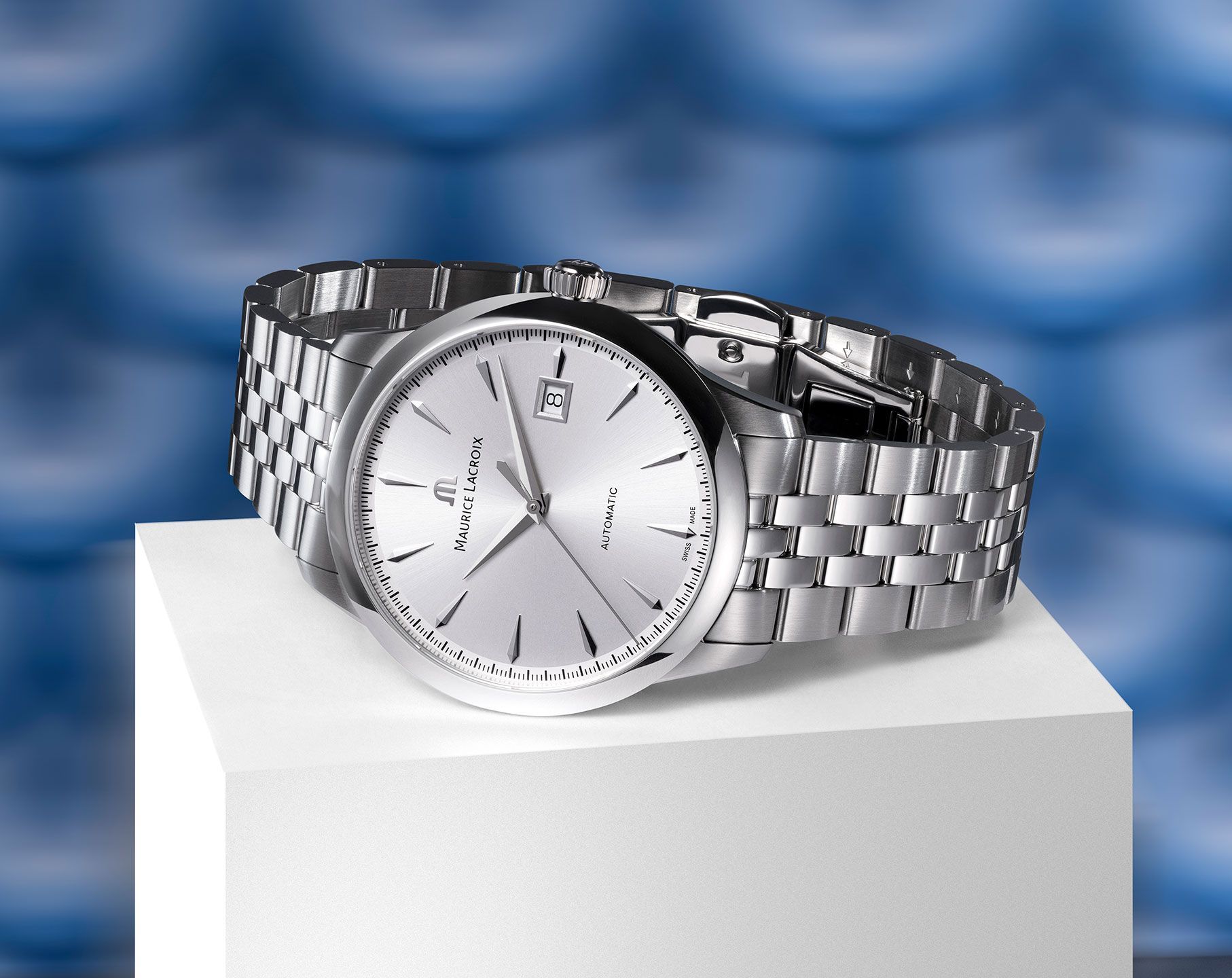 Maurice Lacroix 1975  Silver Dial 40 mm Automatic Watch For Men - 3