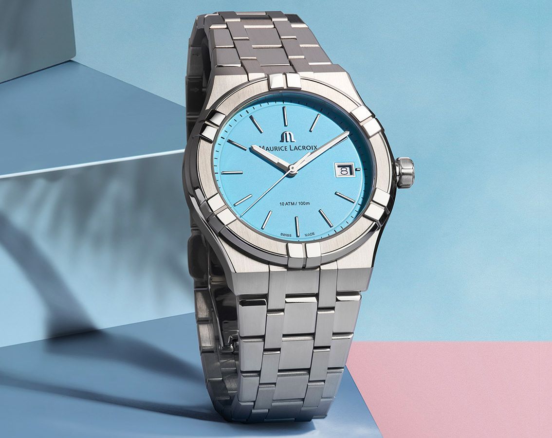 Buy Aikon Maurice Lacroix Aikon Quartz Blue 42mm AI1008