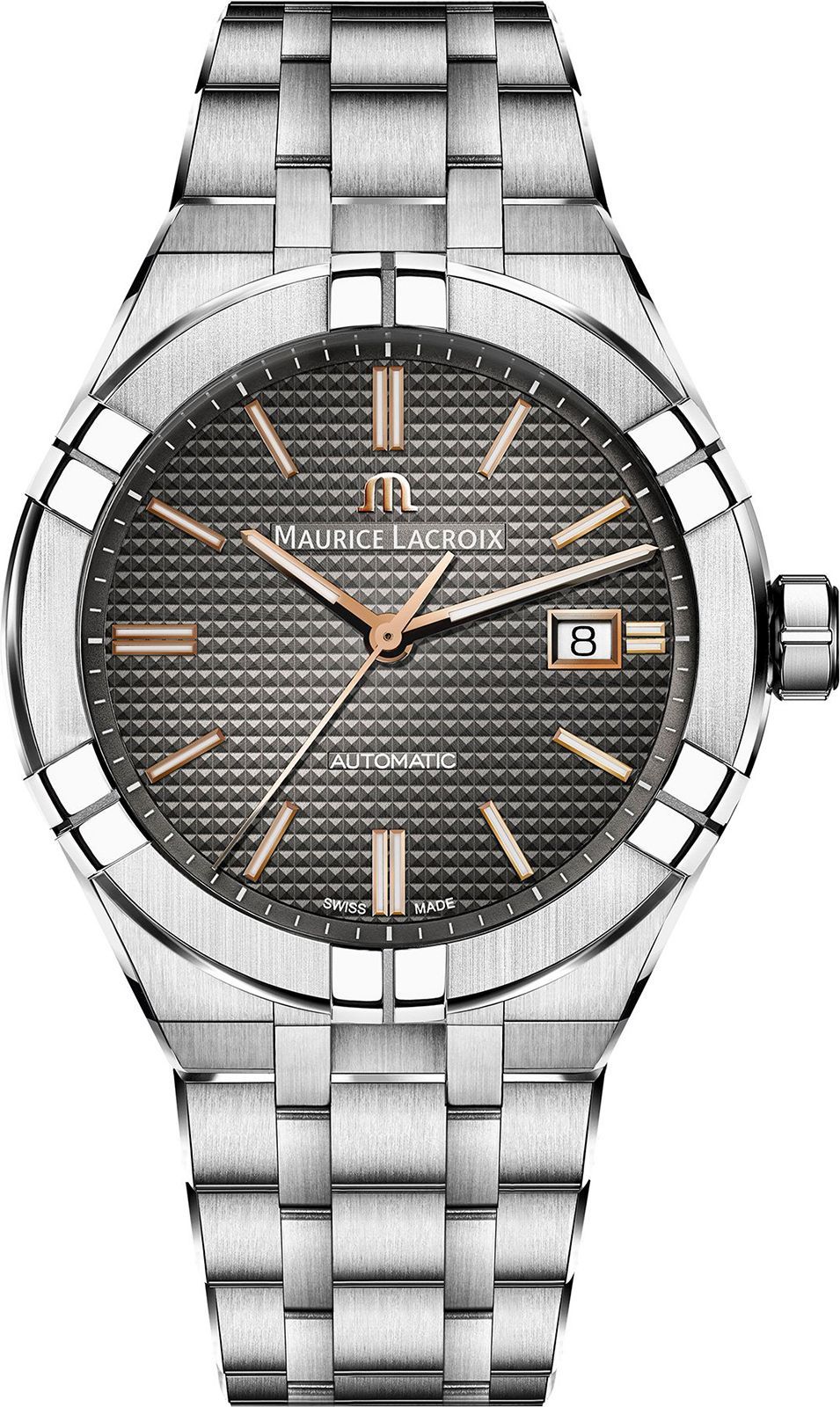Maurice Lacroix Aikon Automatic 42 mm Watch in Anthracite Dial For Men - 1