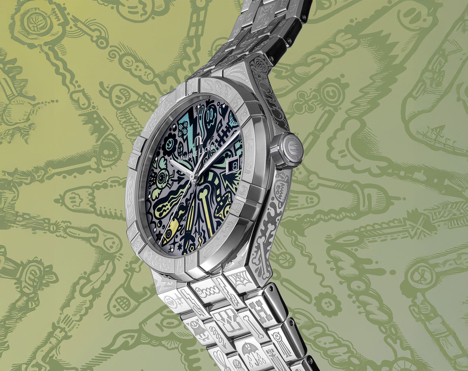 Maurice Lacroix Aikon Aikon Automatic Multicolour Dial 42 mm Automatic Watch For Men - 6
