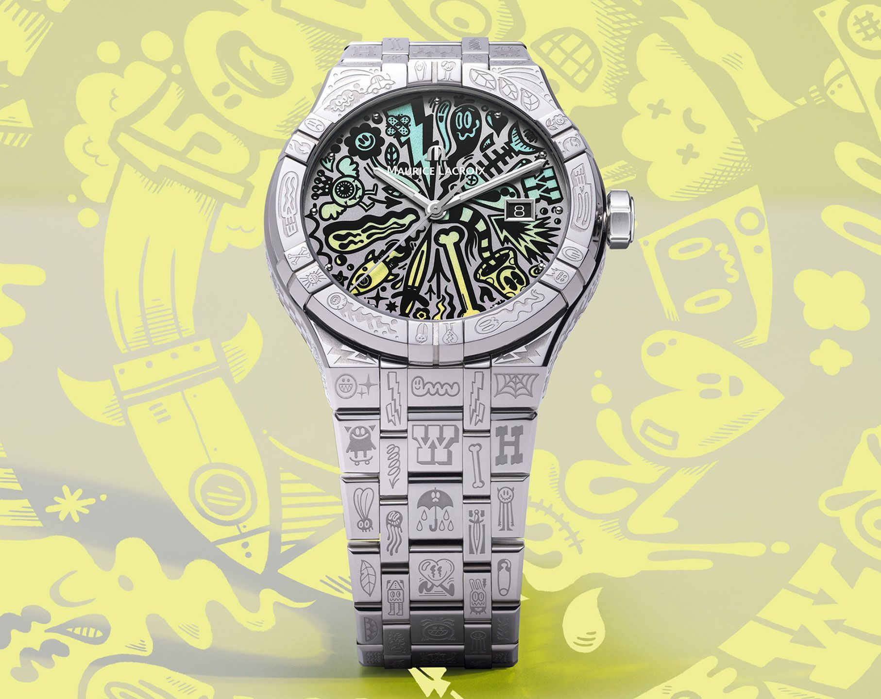 Maurice Lacroix Aikon Aikon Automatic Multicolour Dial 42 mm Automatic Watch For Men - 9