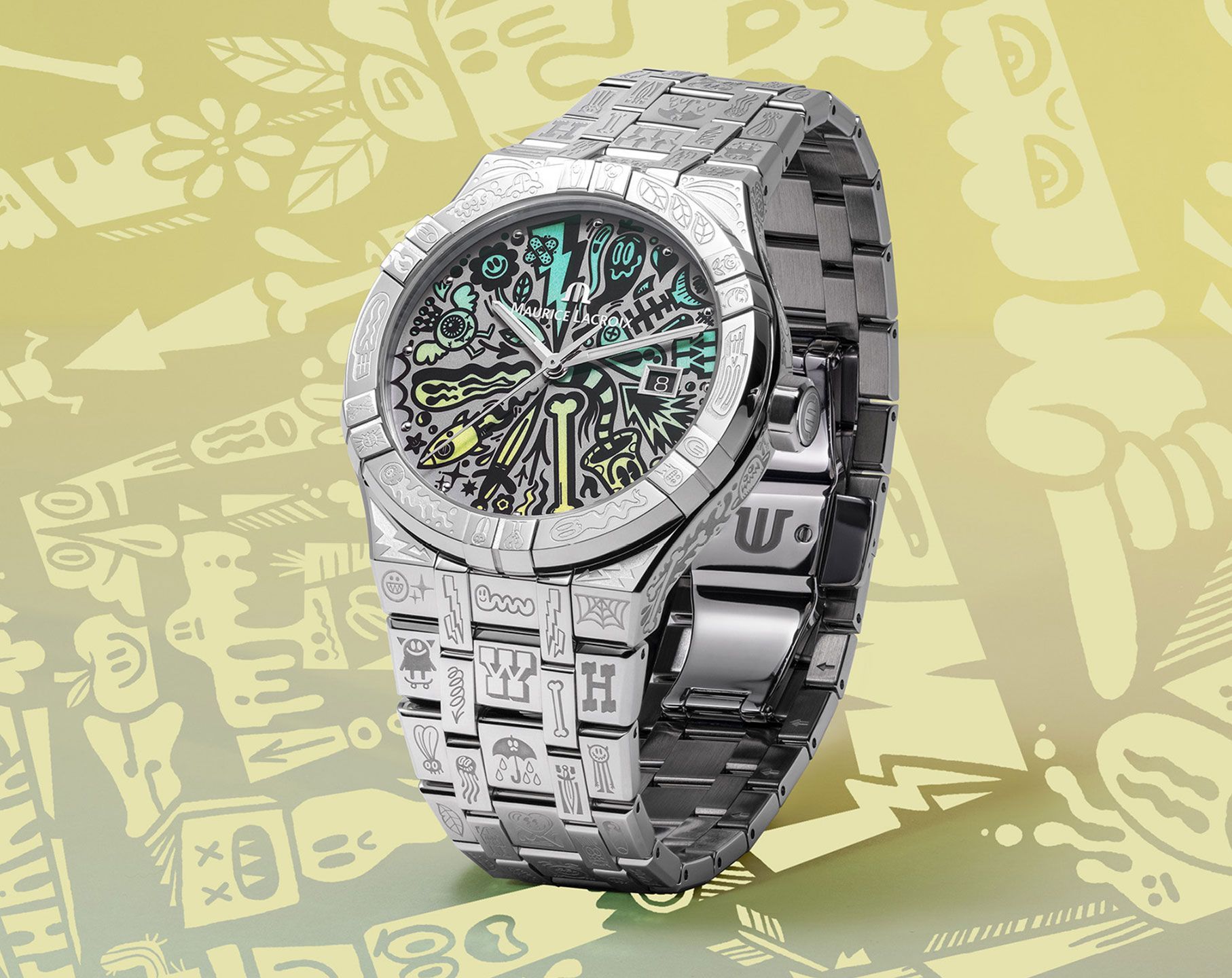 Maurice Lacroix Aikon Aikon Automatic Multicolour Dial 42 mm Automatic Watch For Men - 10