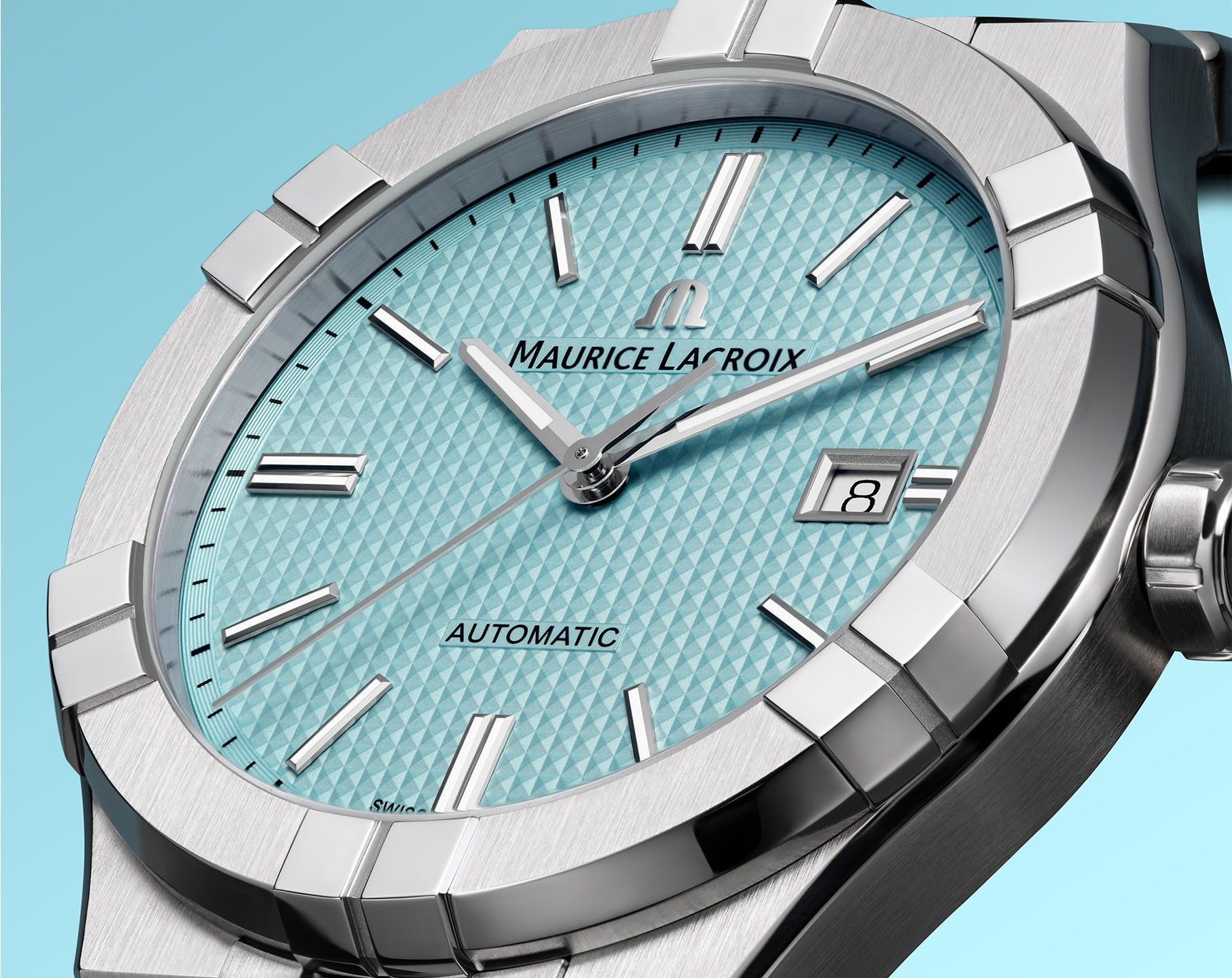Maurice Lacroix Aikon Aikon Automatic Turquoise Dial 42 mm Automatic Watch For Men - 3