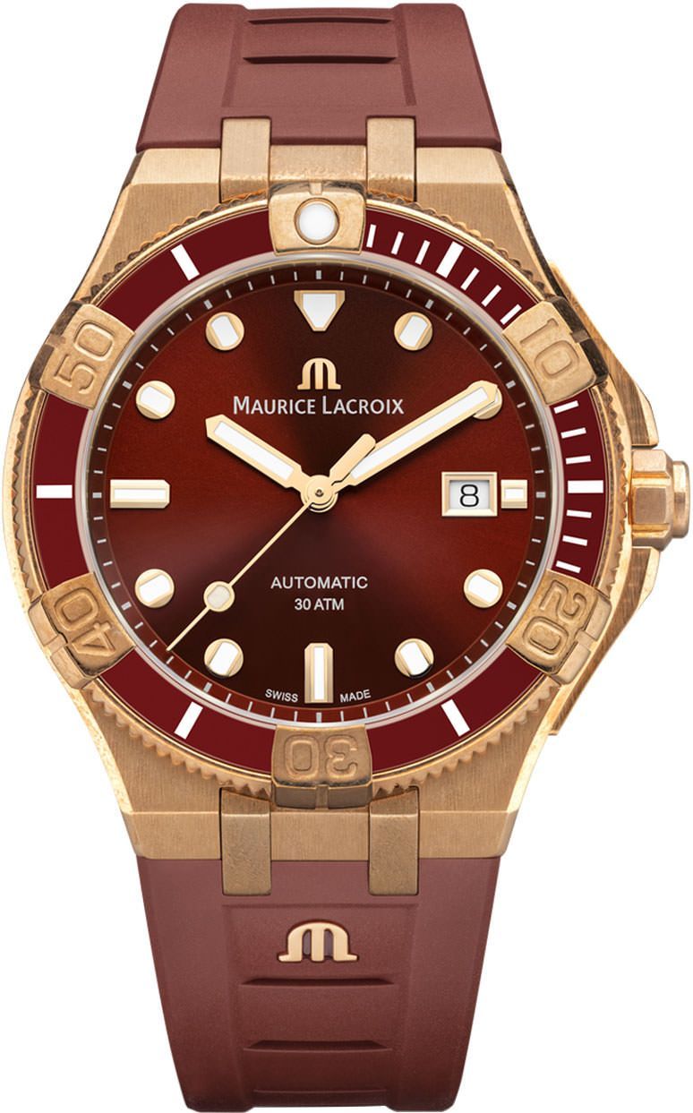 Maurice Lacroix Aikon Aikon Automatic Burgundy Dial 43 mm Automatic Watch For Men - 1