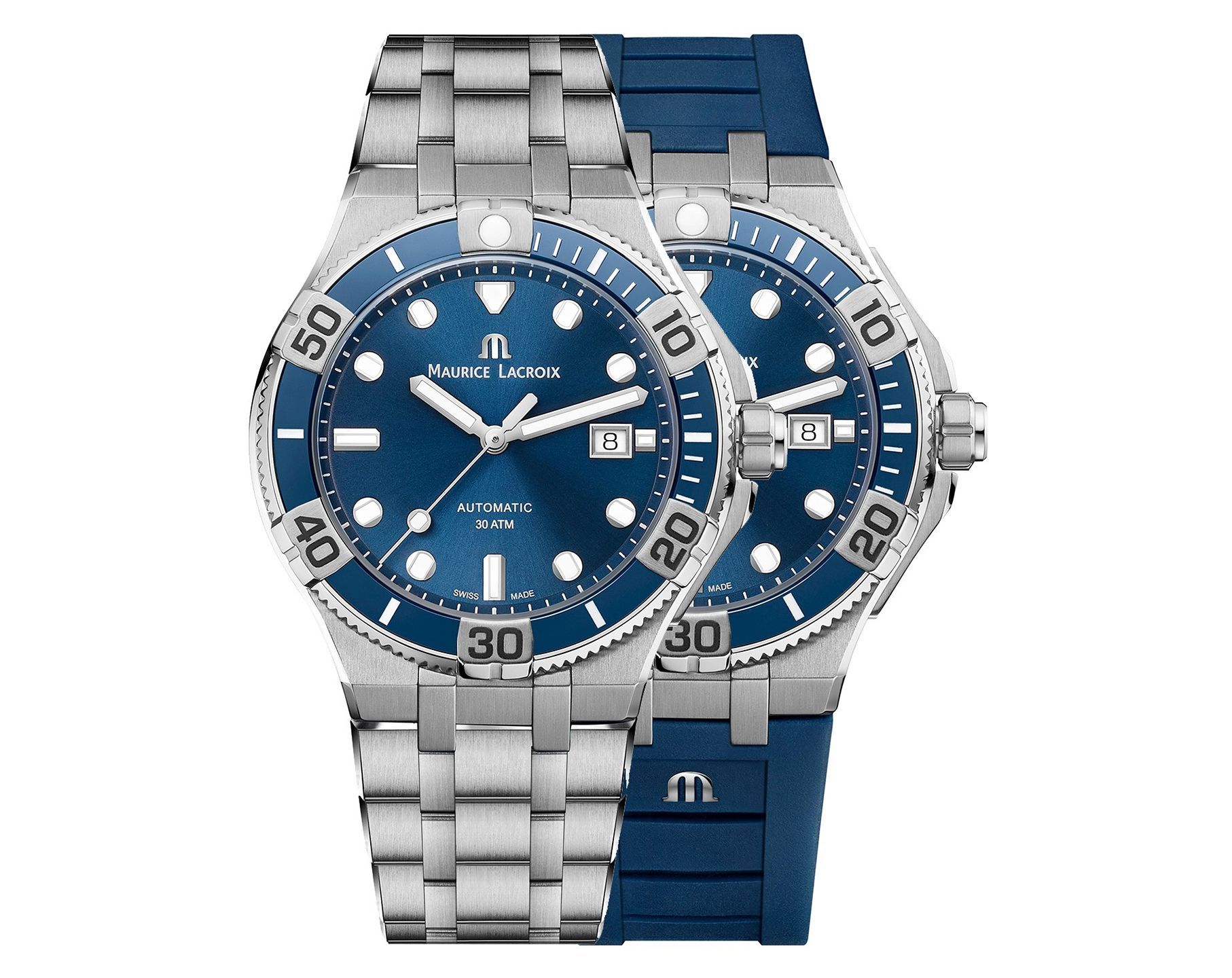 Maurice Lacroix  43 mm Watch in Blue Dial For Men - 5