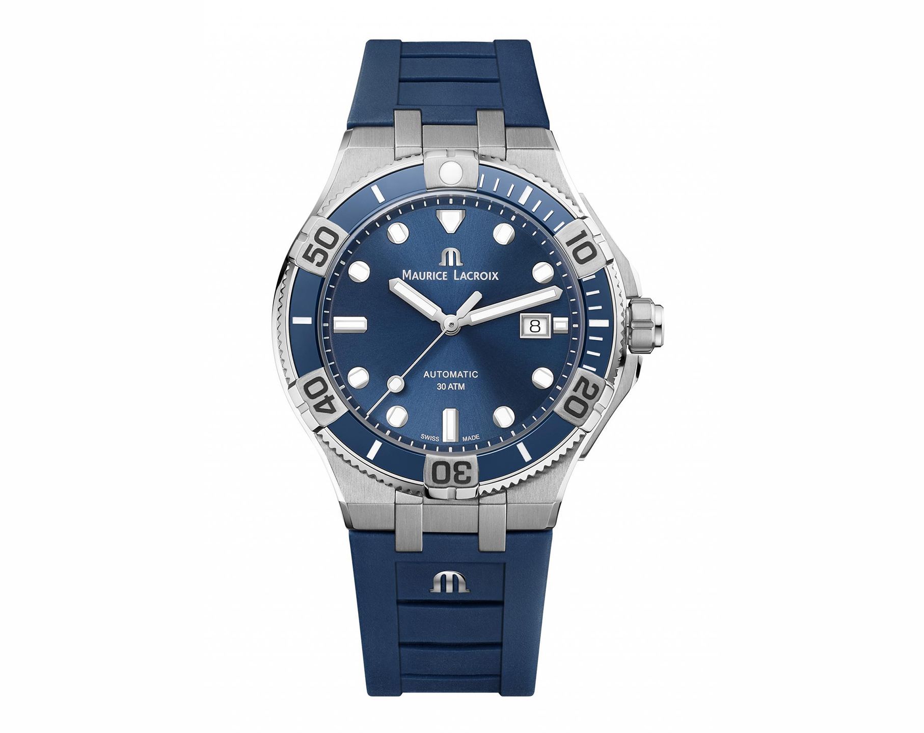 Maurice Lacroix  43 mm Watch in Blue Dial For Men - 4