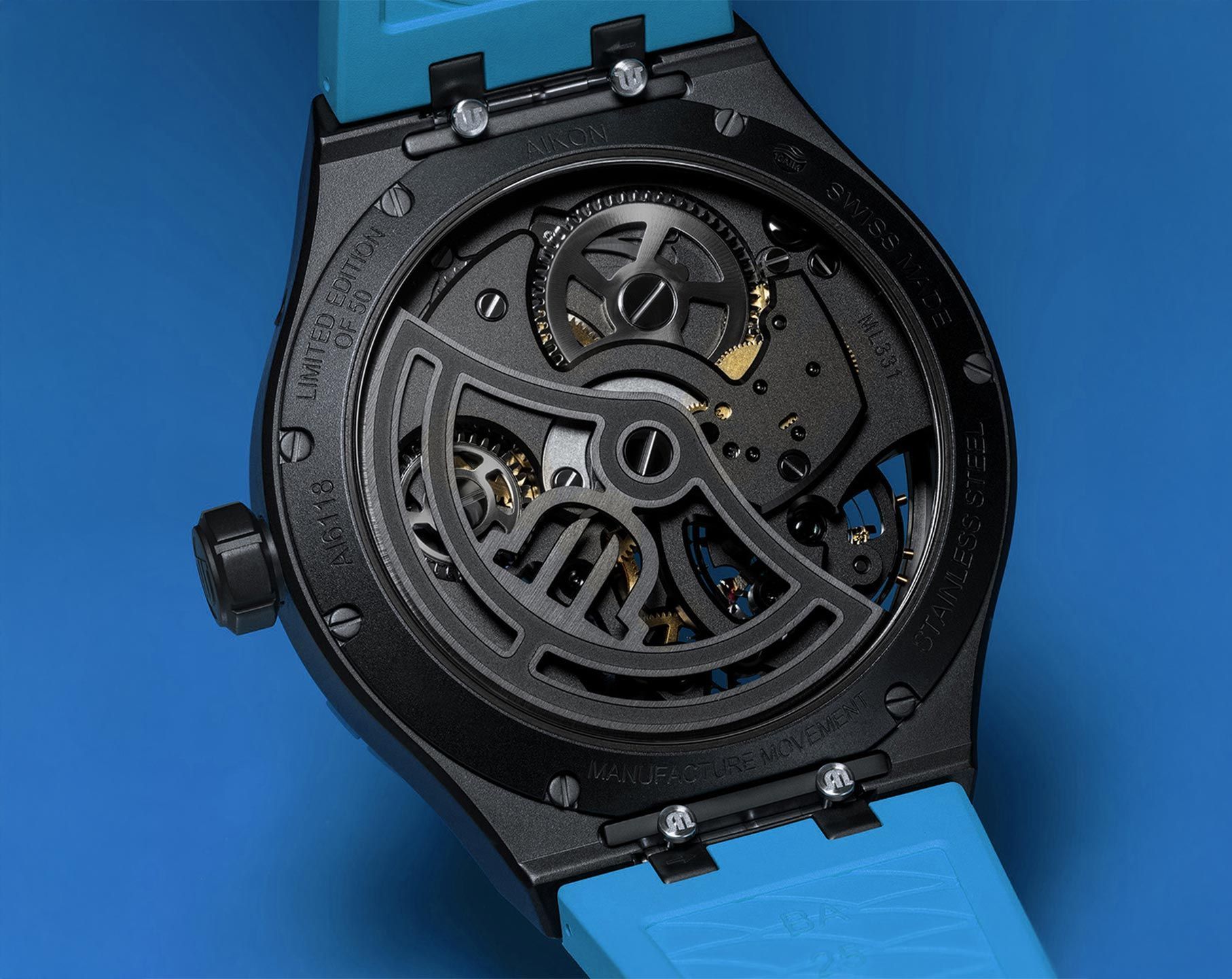 Maurice Lacroix Aikon Aikon Automatic Blue Dial 45 mm Automatic Watch For Men - 3