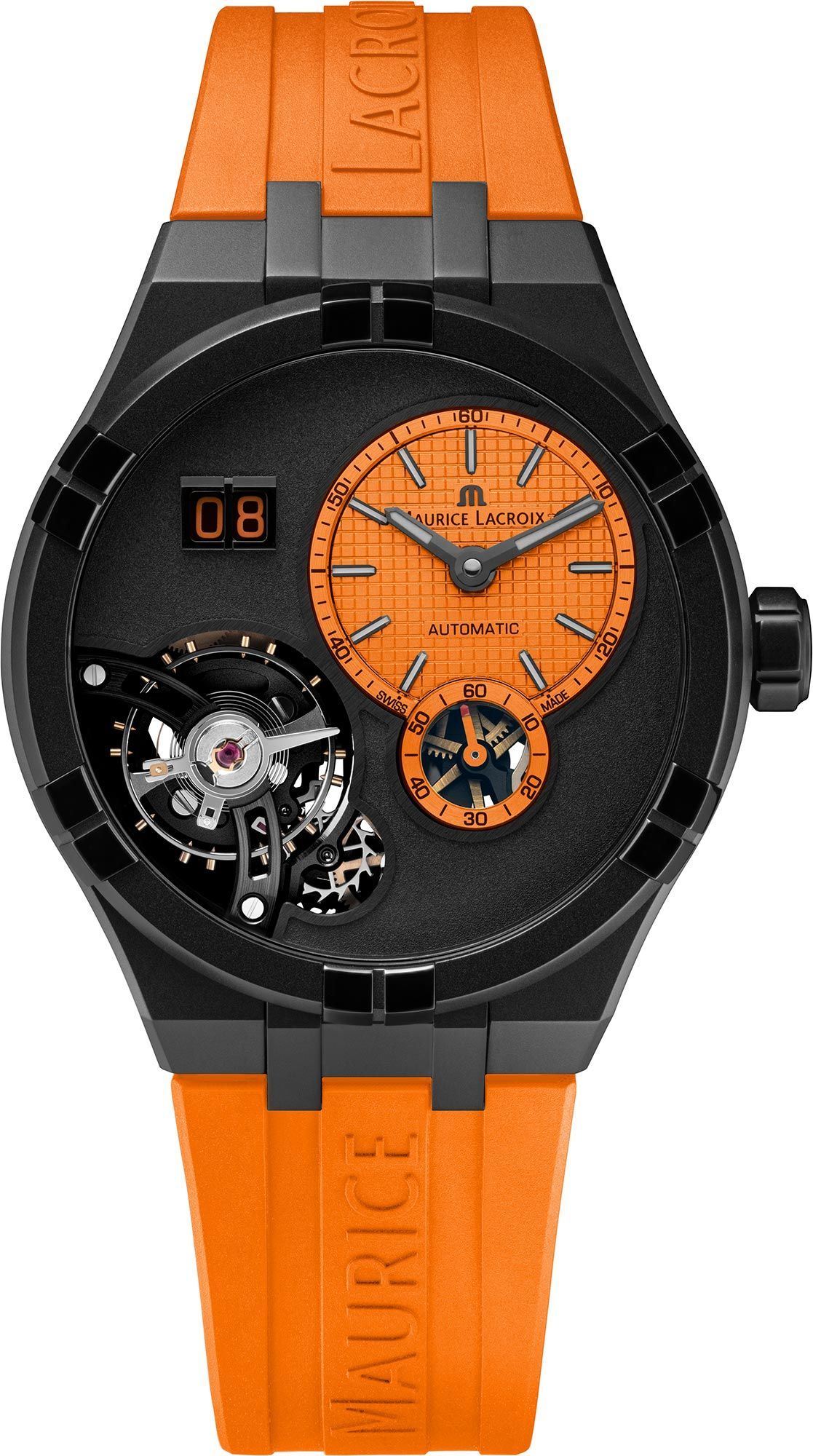 Maurice Lacroix Aikon Aikon Automatic Orange Dial 45 mm Automatic Watch For Men - 1